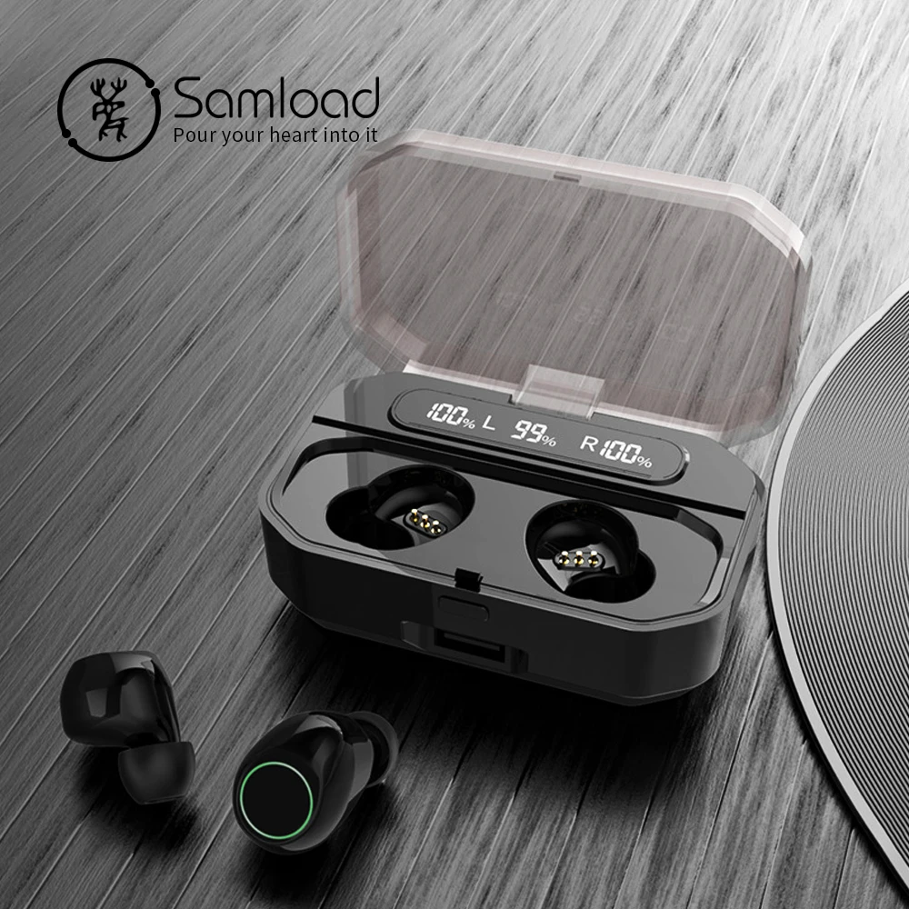 

TWS Bluetooth 5.0 Earbuds Support AAC APTX Decoder Low latency Wireless Headphones Stereo Earphone Built-in Mic Call For Samsung