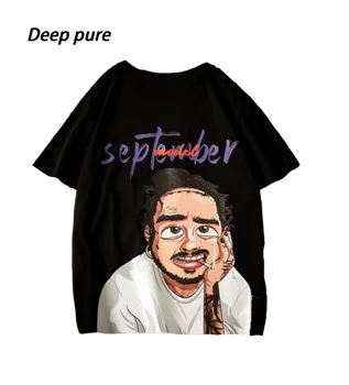 

Summer Duan Xiu T shirtoversizepure cottonone pieceharajukulikee T Shirt Man Hip-Hop Fashion Character Street Fashion