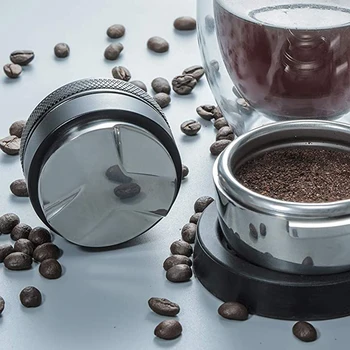 

304 Stainless Steel Coffee Tamper Clear Body Barista Espresso Coffee Powder Hammer Customized Coffee Accessories