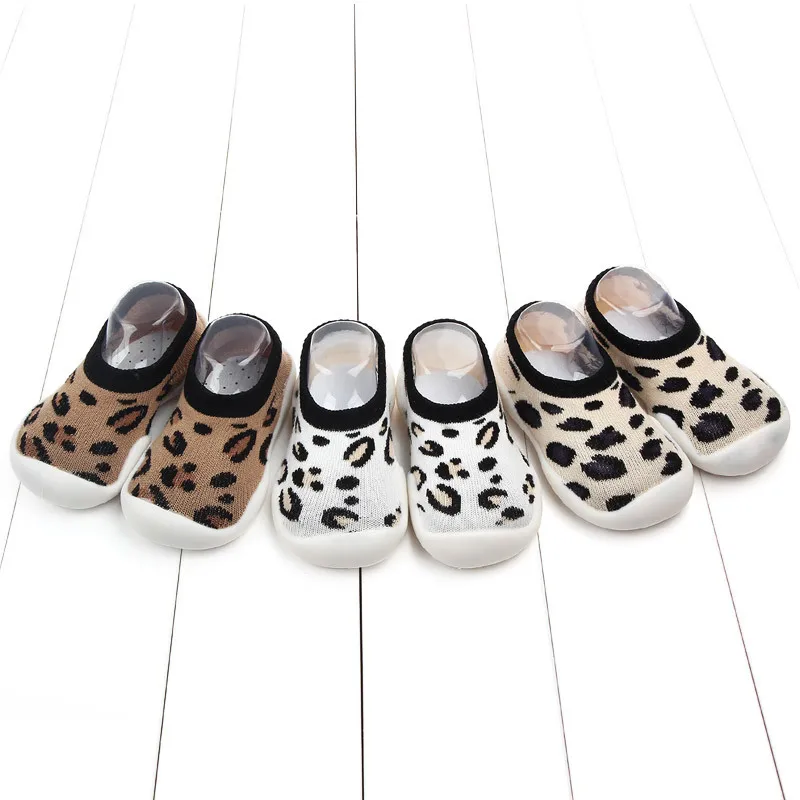 

Summer Thin Type for Spring And Autumn Leopord Pattern Children Baby Anti-slip Toddler Shoes Socks 2198