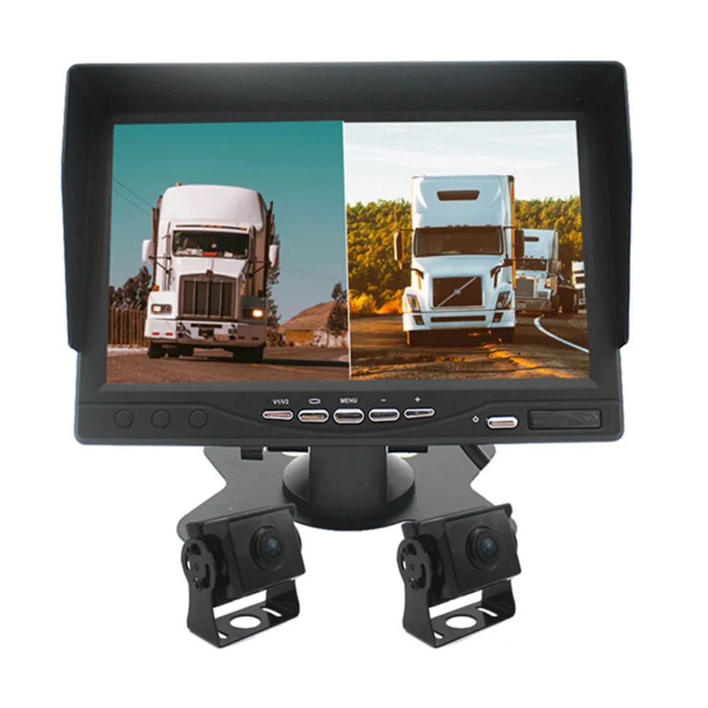 

imaging system Car driving recorder Front and rear dual recording 7 inch display AHD video monitoring