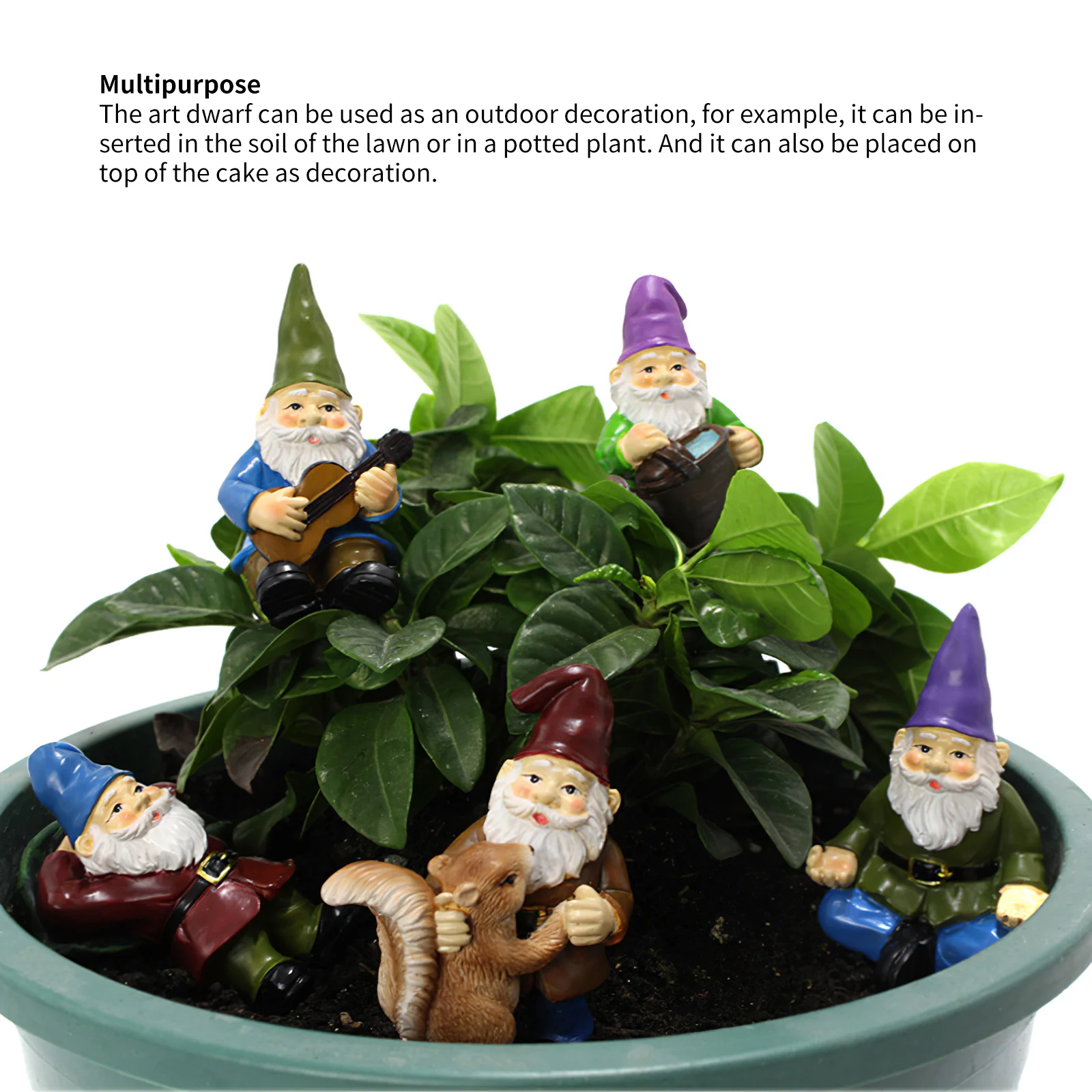 Resin Fun Elf Character Ornaments Display Mold Simulation Funny Gnome