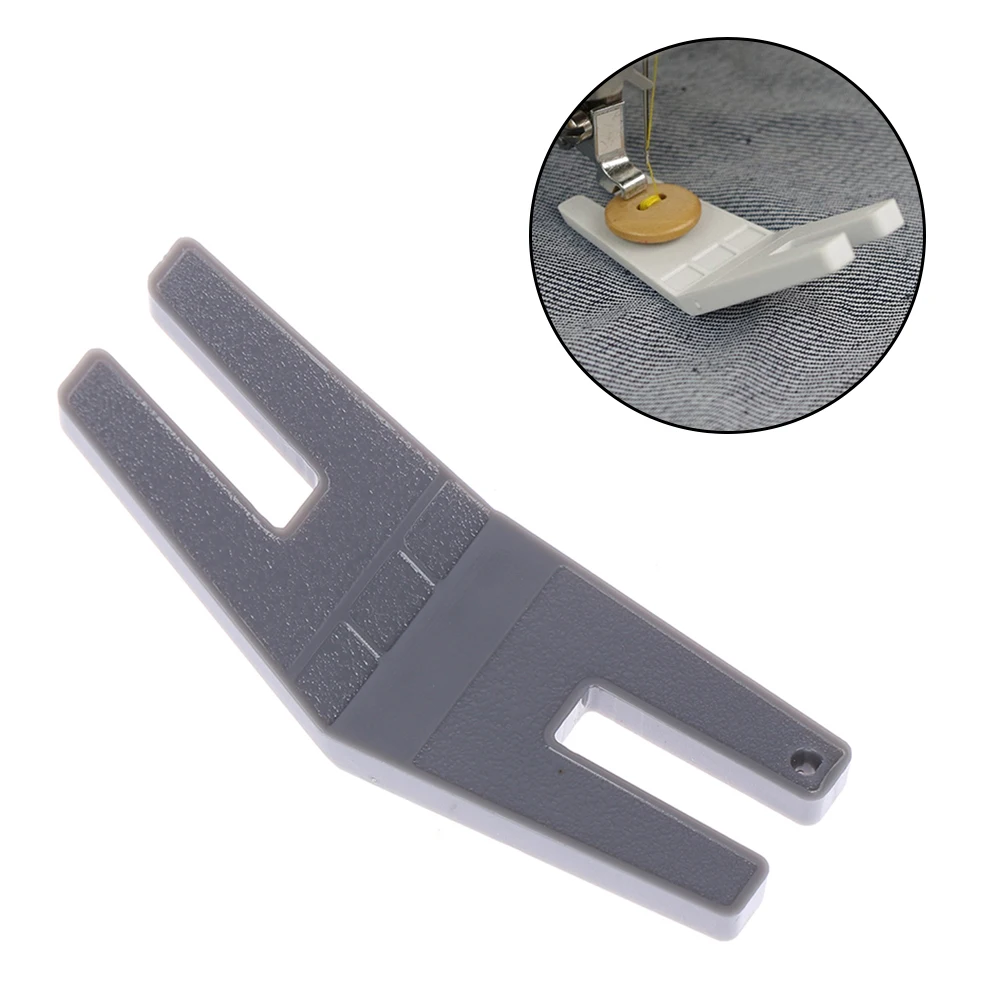 New 1pc Clearance Plate Button Reed Presser Foot Hump Jumper for Sewing Machines Random Color | Дом и сад