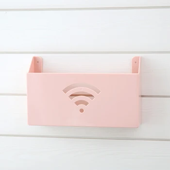 

Self Adhesive Cable Holder Plug Board Storage Box Shelf Organizer Wall Mounted Small Hanging Wifi Router Rack Bracket Home