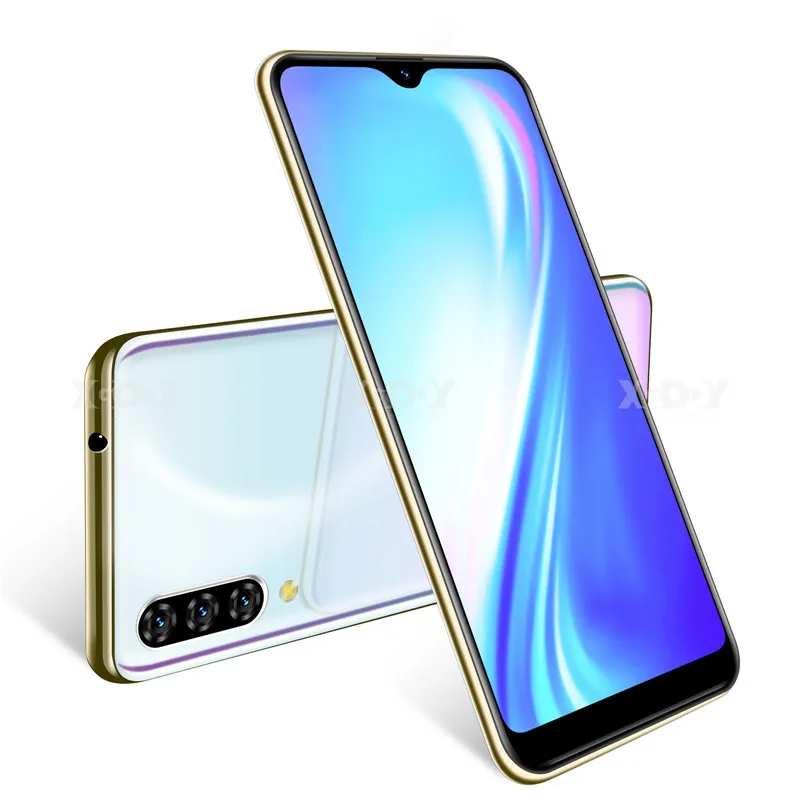 Белый Xgody 3g мобильный телефон Note 7 2 Гб 16 Гб Смартфон 6,26 ''Капля воды HD экран MTK6580 четырехъядерный Android 9,0 разблокировка лица 2800 мАч - Цвет: Белый
