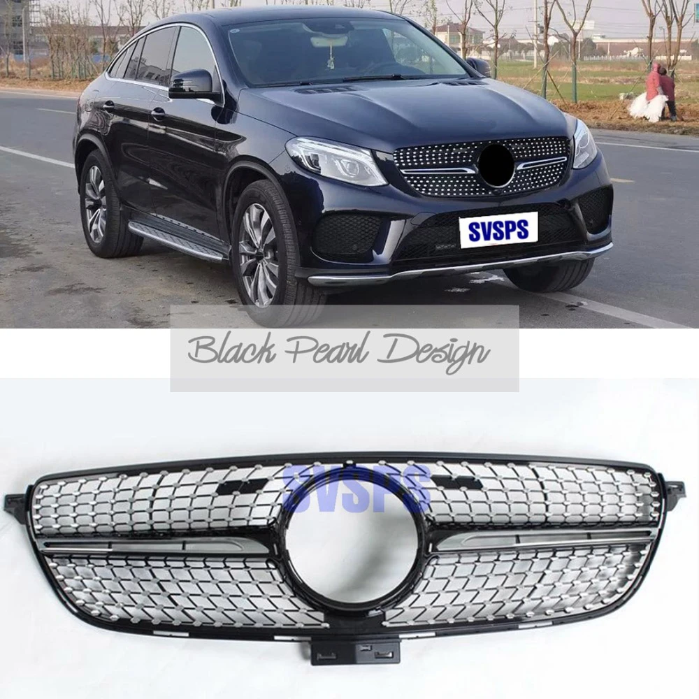 High Quality Front Diamonds Star Style Grille For Mercedes Benz Gle 43 Amg 450 Coupe C292 Vehicle Car 16 18 Year Racing Grills Aliexpress