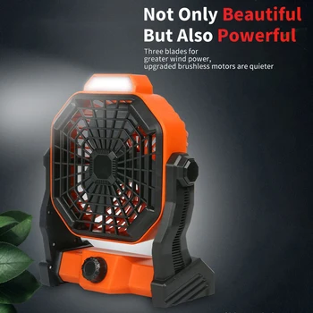 

Portable 2 in 1 3 Blades Table Fan Light Stepless Adjustable USB Rechargeable Desktop Air Cooling Lamp