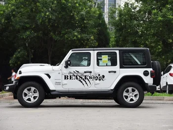 

LEFT SIDE Customize DIY Wrangler Modified Body Sticker Pull Flower Personalized Decorative Applique Accessories