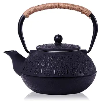 

Japanese Cast Iron Teapot Kettle with Infuser / Strainer , Cherry Blossoms 30 Ounce ( 900 ml )