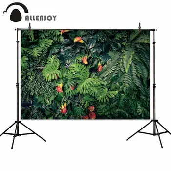 

Allenjoy Tropical Palms green Tree Leaves Baby summer Party Photocall Photo Background For Photography Backdrop Photo Studio