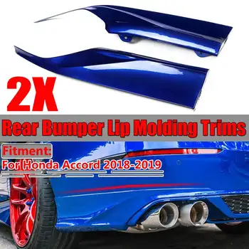 

2pcs Car Rear Bumper Protection Guard Diffuser Lip Splitters Spats Aprons Both Side Molding Trims For Honda For Accord 2018 2019