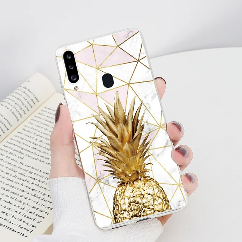 silicone case samsung Case On For Samsung Galaxy A20S Capa 6.5" Soft Silicone Clear Leopard Flower Shell For Samsung a20s a 20s A 20 S SM-A207F Fundas silicone cover with s pen
