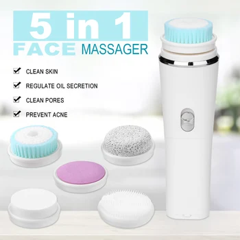 

Face Cleansing Instrument Scrubber Facial Massager Wash Brush Pore Cleaner Exfoliator Soft Effective Skin Care Beauty Tools Safe
