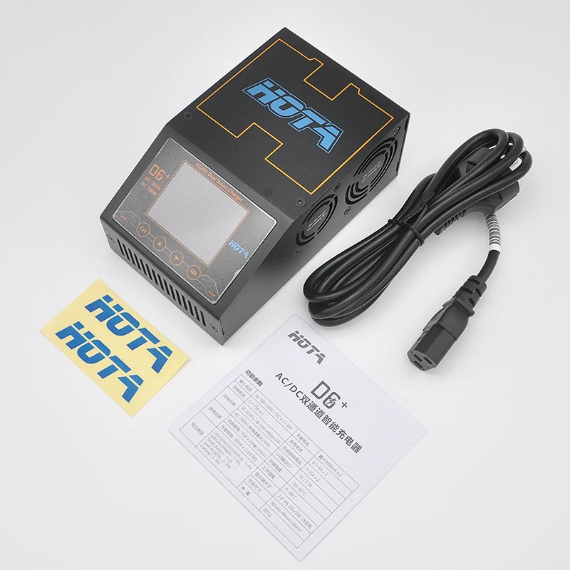 HOTA D6+ AC 300 Вт DC 2X325 Вт 2X15A двухканальный умный аккумулятор зарядное устройство Dis зарядное устройство Lipo зарядное устройство для RC FPV гоночного дрона модели частей