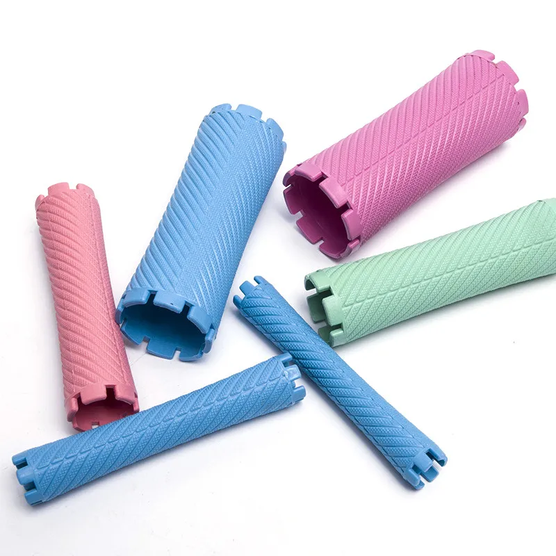 100Pcs Hair Perm Rods Set Plastic Cold Wave Rods Perming Curlers Hairdressing Styling Tool (10 Size, Mixed Color)