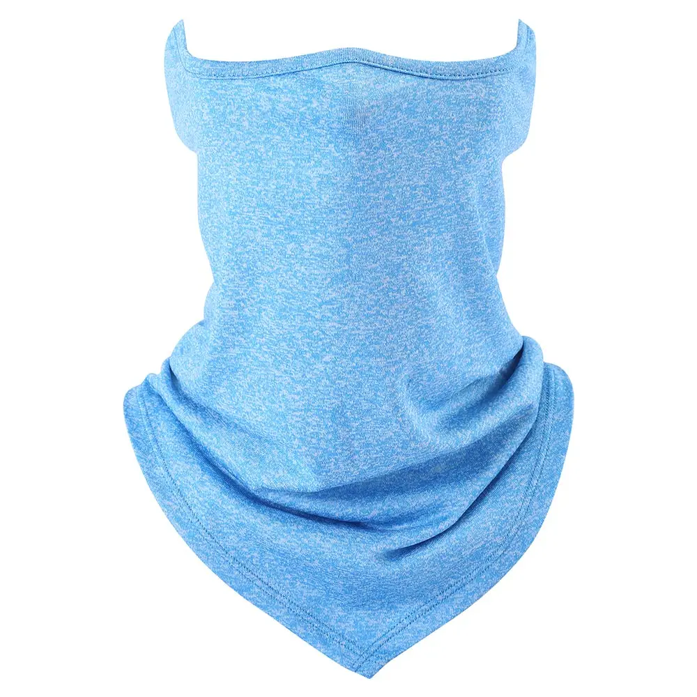 Летние дышащие шейные гетры трубчатые шарфы головной щит Шлем-шарф лайнер Велосипед Бандана Маска для лица повязка на голову для мужчин и женщин - Цвет: Light Blue