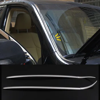 

For Toyota Land Cruiser Prado FJ150 2010-2017 stainless steel Front Windshield Glass Strip Cover Trim Car Styling Accessories