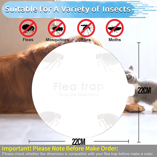 5Db Eldobható Bolhacsorda-Matricák Újratölti A Csere Párnák Nem Mérgező Ragasztó Tárcsát Hibákhoz Legyek Bolhák Szúnyogok Védik Kedvtelésből Tartott Kutyákat - Image 2