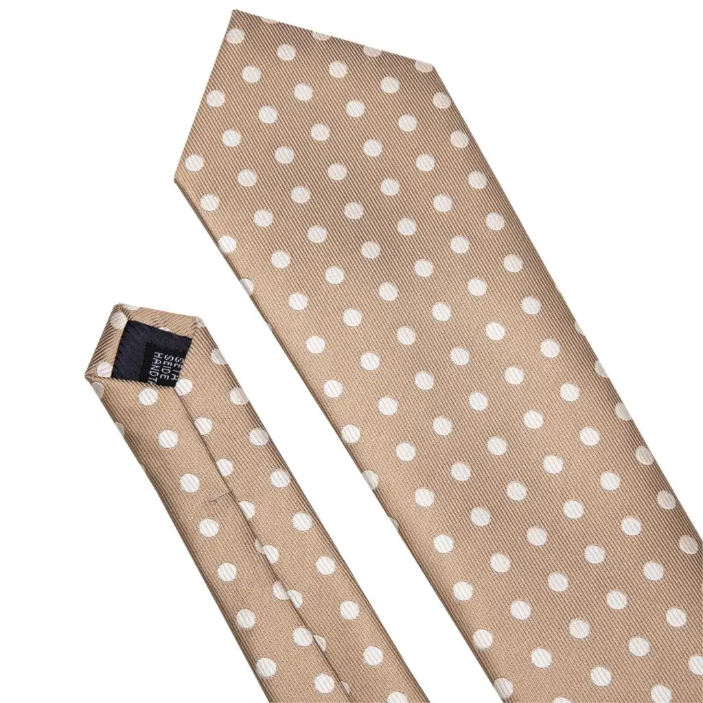 Коричневый мужской свадебный галстук, шелковый галстук в горошек, галстук, набор, Барри. Ван, жаккард, тканые, модные, дизайнерские галстуки на шею для мужчин, подарки, вечерние FA-5196