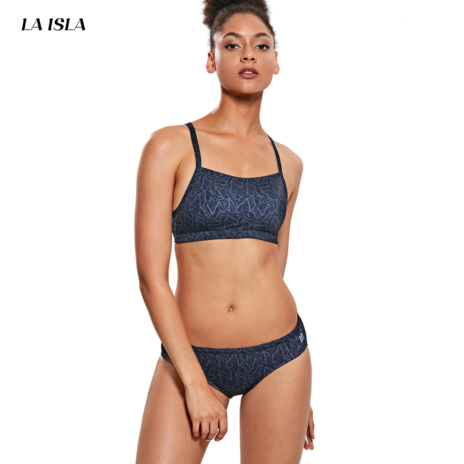

Women's Workout Bikini Athletic Swimsuits Two Pieces Sport Bathing Suits
