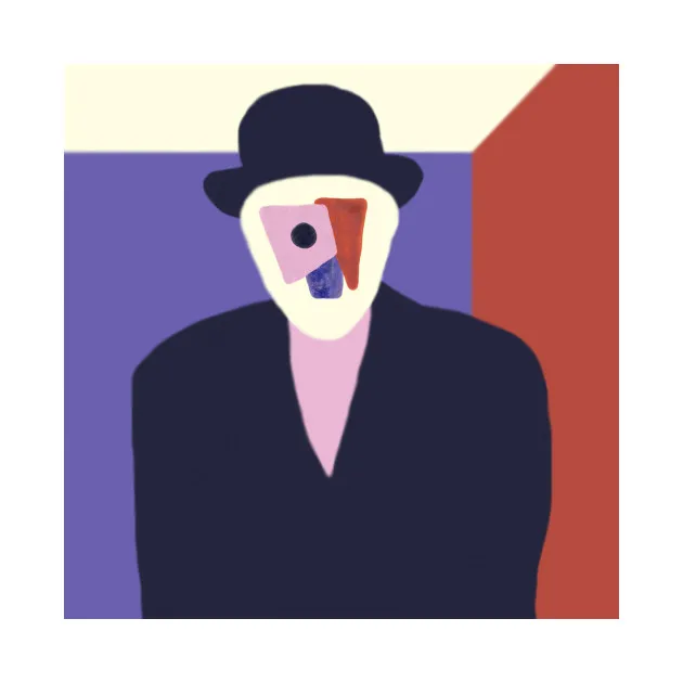 CartoonRene magrite Surrealist художник искусство наклейки на холодильник индивидуальная