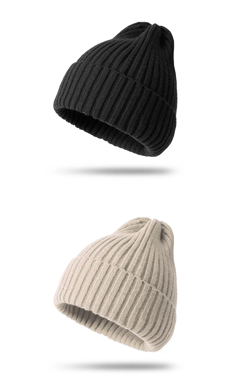Nuovo berretto invernale per donna uomo ragazzo ragazza uncinetto Skullies cappello tinta unita unisex autunno berretti lavorati a maglia berretti selvatici_voghion.com
