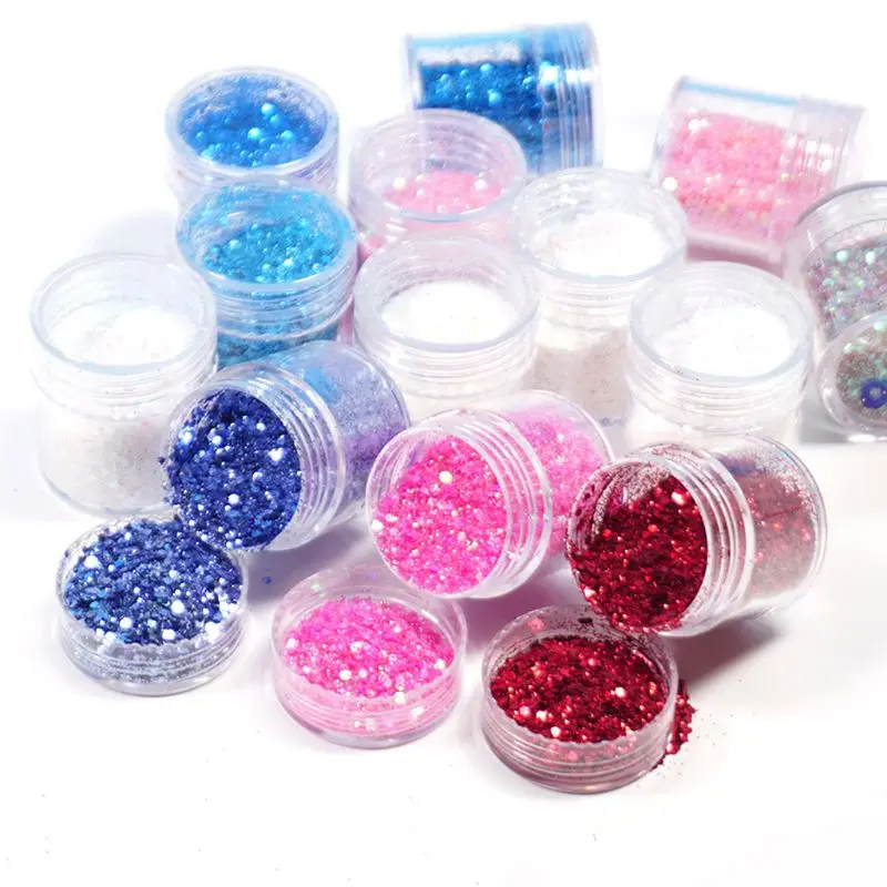

4 Box/SET Nail Glitter Powder Gradient for UV Gel Polish Nails Decorations Sugar Glitter Dipping Nail Art