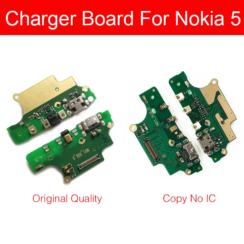 Плата зарядного устройства для микрофона и Usb для Nokia 5 N5 TA-1053 TA-1021 TA-1024 usb зарядный порт док-станция разъем гибкий кабель Замена