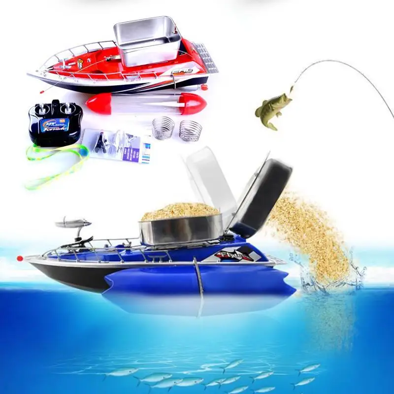 

Fishing Beach Remote Control Fish Finder Water LED Plastic Alloy Toys Sea Fishing Bait Boat Outdoor Feeding Particles Tackle