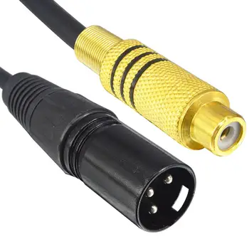 

3-Pin XLR Male Cable to RCA Female Plug Audio Cable 15cm audio cable