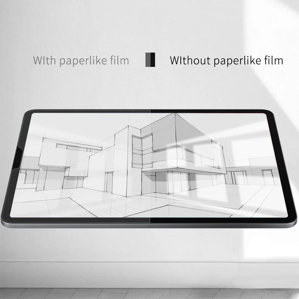 Бумажная защитная пленка, матовая, ПЭТ, с антибликовым покрытием, для iPad 9,7, Air 10,5, Mini 5 Pro 11, новинка 10,2, для лица, ID, 12,9 дюймов