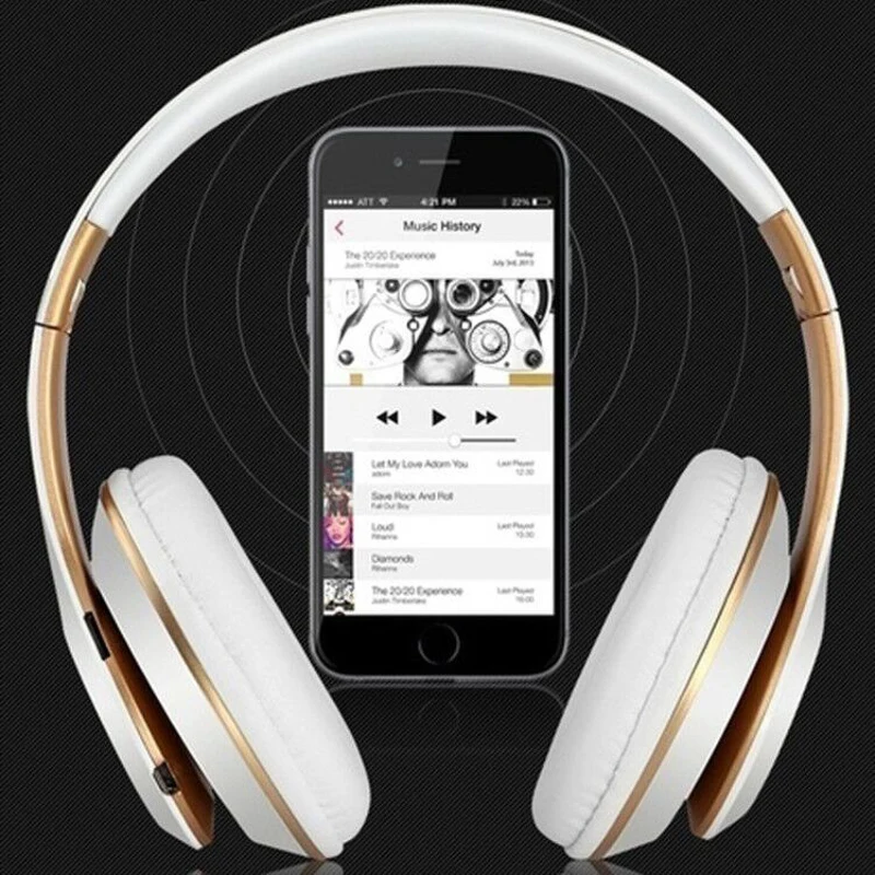 Cena Bezprzewodowy zestaw słuchawkowy Bluetooth słuchawki bezprzewodowe Bluetooth Stereo HIFI składane przenośne wkładki douszne z mikrofonem przewód aux karty TF