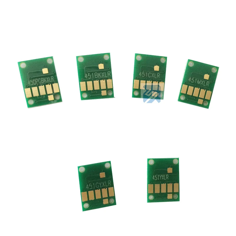 UP PGI-580 PGI580 CLI581 пустые заправляемые чернильные картриджи для canon TS8150 TS8151 TS8152 TS9150 TS9155 TS8250 8251 8252 принтер - Цвет: 6pcs chip