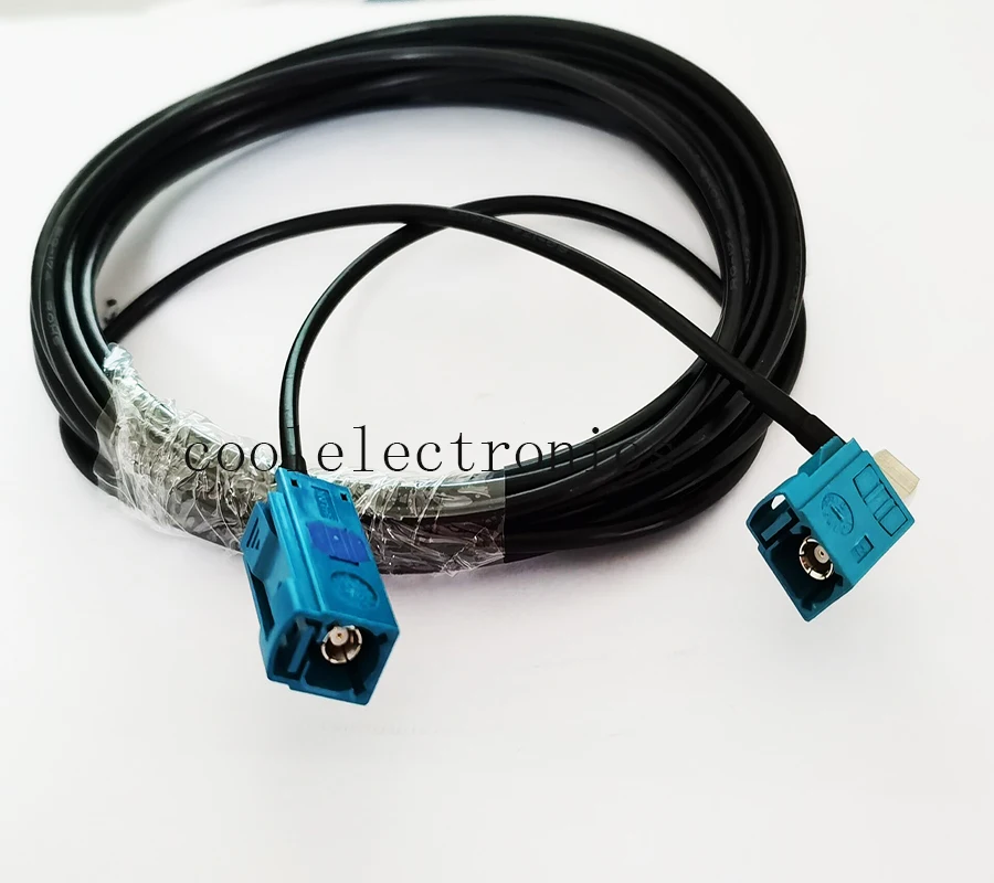 Fakra Z мама под прямым углом к SMB Женская прямая GPS антенна фотокабель RG174 50 Ом 1 м 2 3 5
