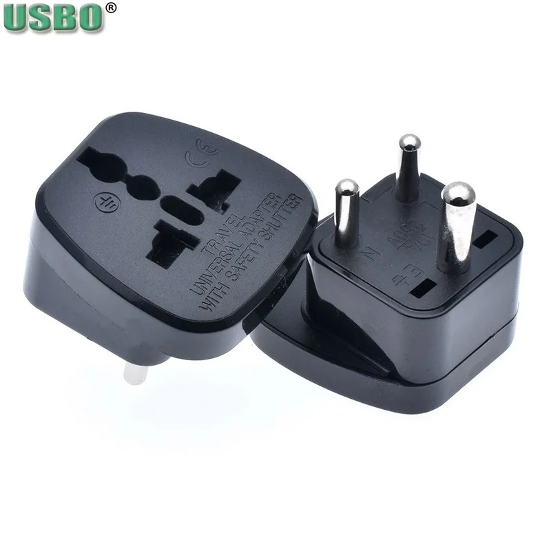 New 10a 250v Ce Copper India Pakistan South Africa Power Connector Russia Eu Us Uk To India