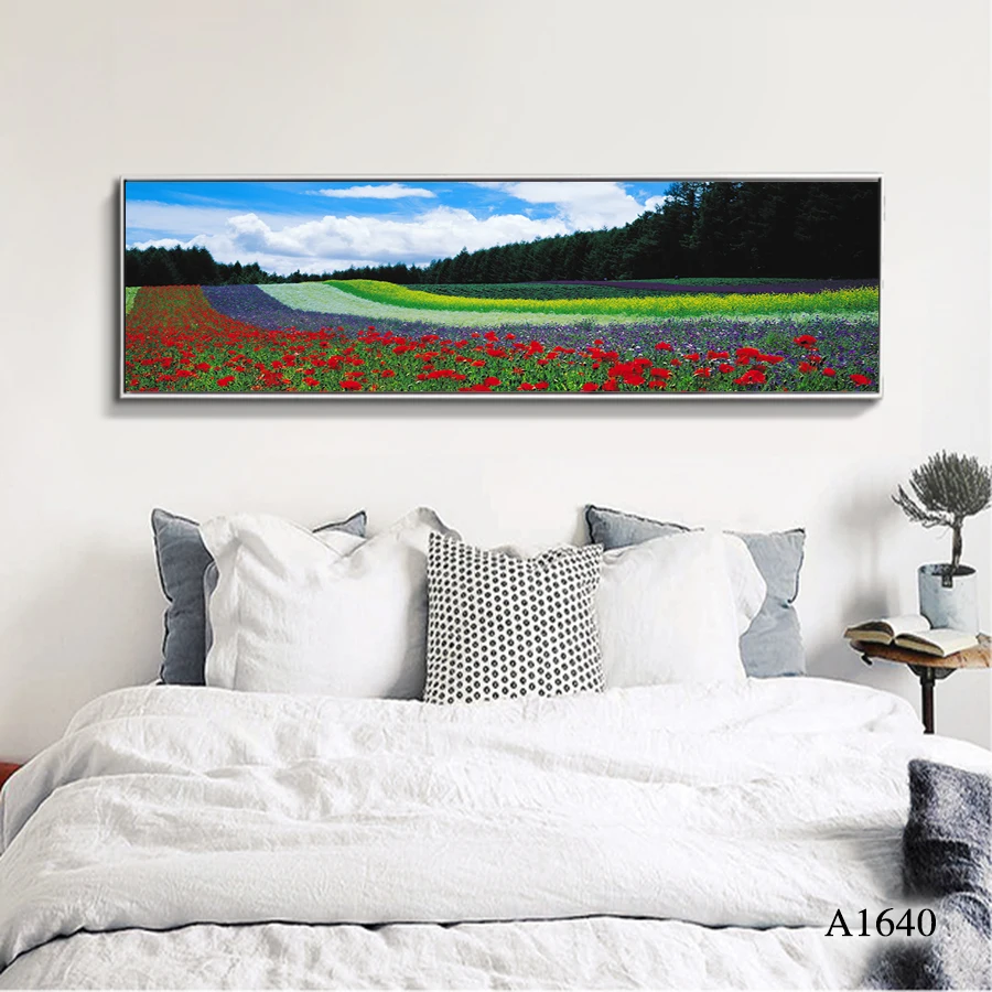 

Modern Oil Painting Print on Canvas Flower Landscape Canvas Art Printing Wall Art Picture for Home Decor