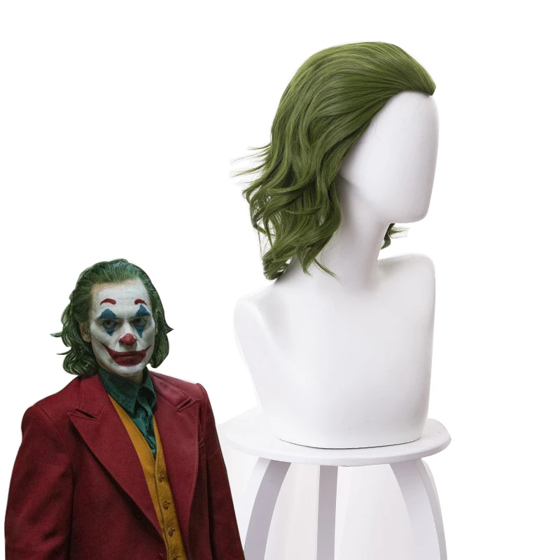 Morematch фильм Pennywise Хоакин Феникс Артура Флек клоун, Бэтмен Джокер парик косплей кудрявые зеленые синтетические волосы парик+ парик cap