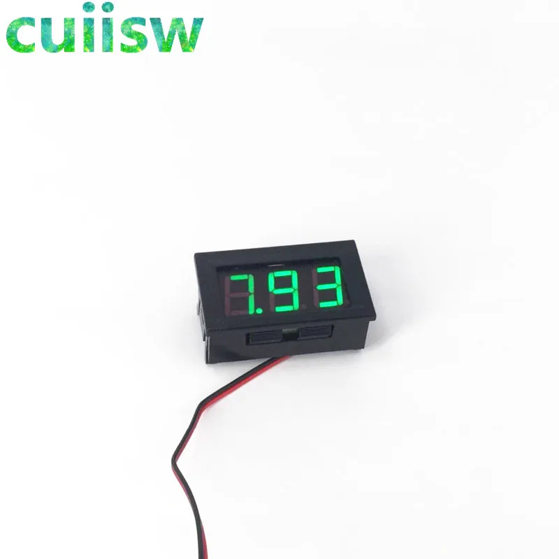 Voltmetro Digitale LED 2.5-30V CC - Misuratore Tensione A 2 Fili, Con Protezione Inversione - Foto 2