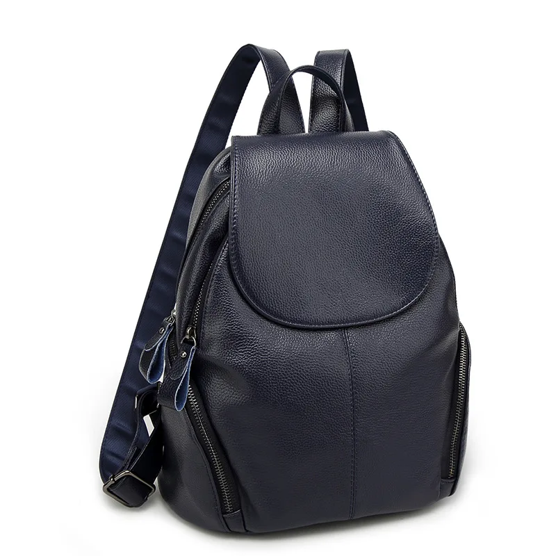 

Backpack Women's 2018 New Style College Style Students Simple Backpack Japanese Korean Casual All-match Bag Cover WOMEN'S Bag Fa