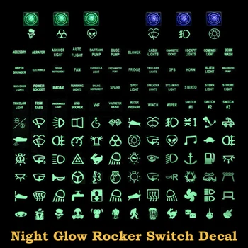 

Boat Rocker Switch Panel 6 Gang Waterproof Accessories Universal Blue LED