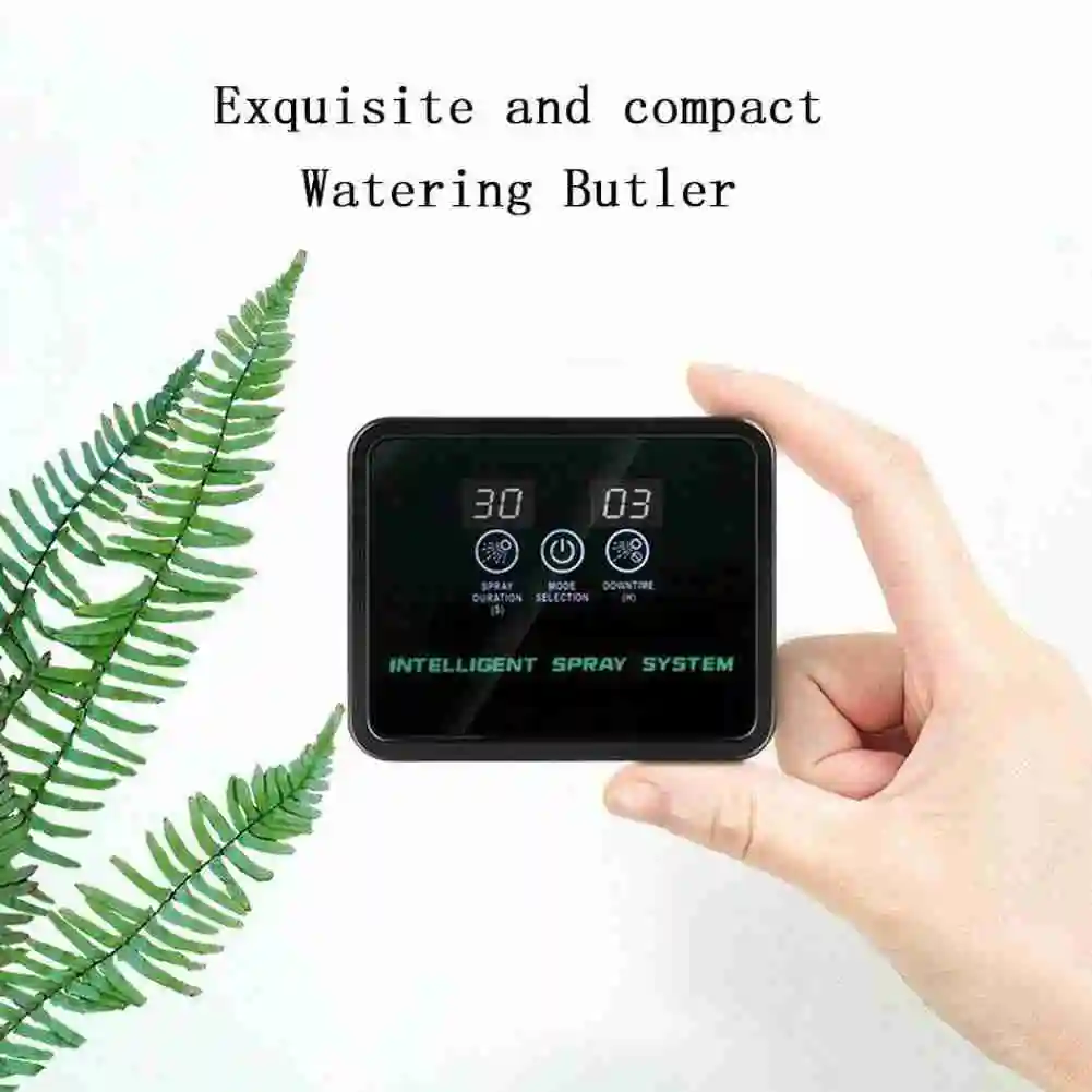 Intelligent Reptile Terrariums Fogger Water Humidifier Timer Automatic Watering Indoor Mist Spray System Kits Sprinkler