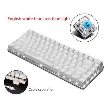 

Ajazz AK33 82 Keys Mechanical Keyboard Russian/English Layout Gaming Keyboard RGB Backlight Switch Wired Keypad