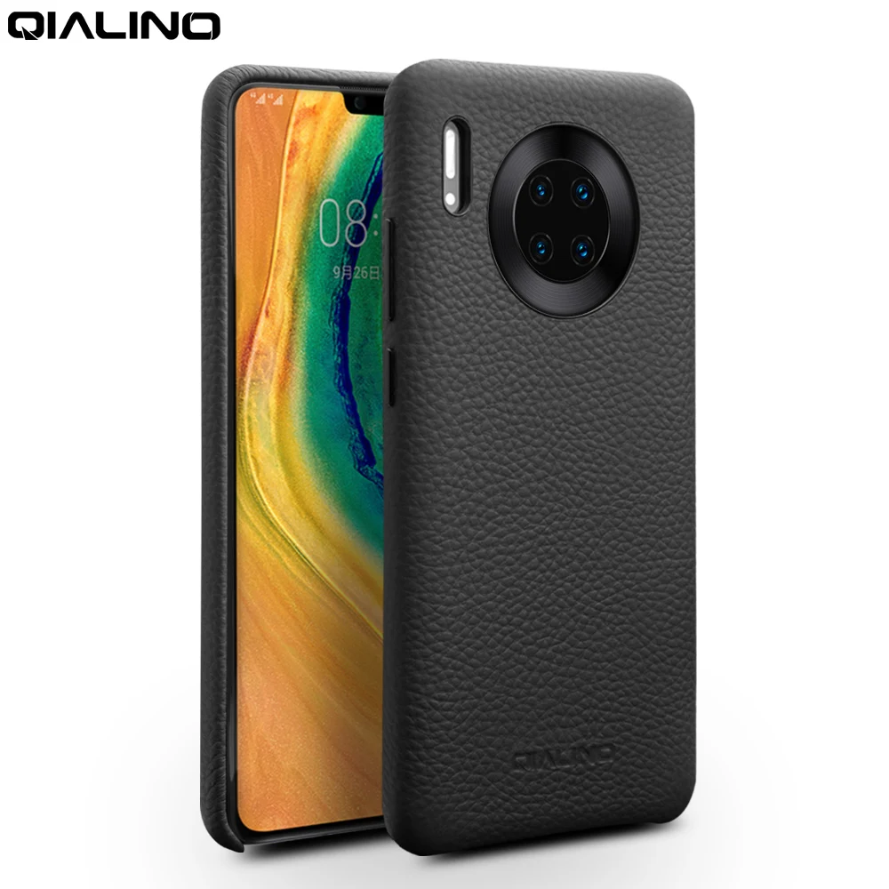 

QIALINO Luxury Genuine Leather Ultra Light Back Cover for Huawei Mate 30 Fashion Slim Case for Huawei Mate 30 Pro Three Colors