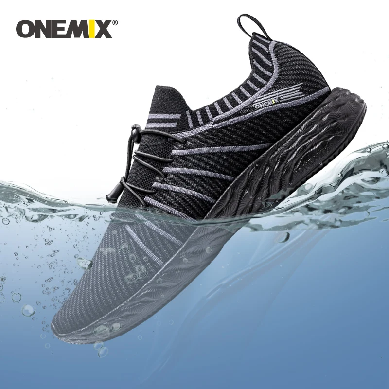 

ONEMIX top sale waterproof Casual Sport Shoes Summer Ultralight Elastic Running Sneakers Training Tennis Shoes