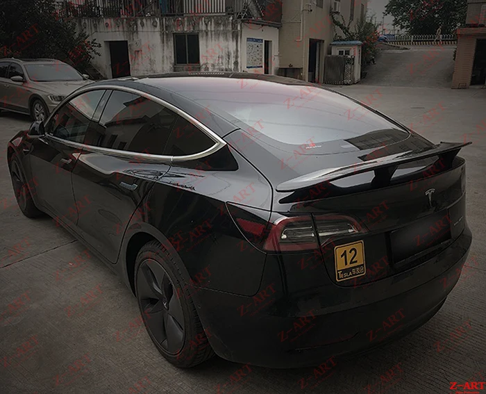 Z-ART для Tesla модель 3 карбоновое волокно задняя модель крыла 3 карбоновое волокно GT заднее крыло для Tesla модель 3 карбоновое волокно заднее крыло багажника