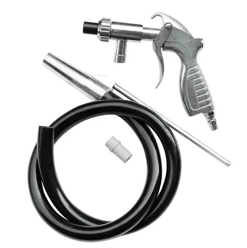 

Pneumatic Sand-blasting Gun Sandblasting with Hand-Held Sandblasting Tool Bar 1 PCs Ceramic Nozzle, 1 PCs Sand Suction 1m Tube