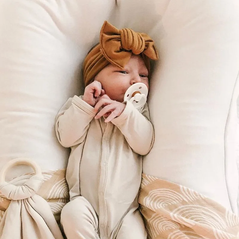 Тюрбан для девочек Diademas Para Bebe повязка на голову с бантом аксессуар волос бандо Fille