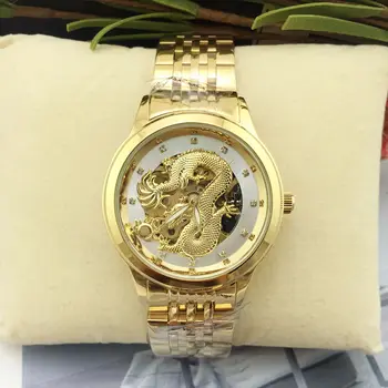 

Bring Business Affairs Wrist Watch Waterproof Noctilucent Gold-plated