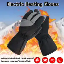 USB зимние перчатки с подогревом теплые водонепроницаемые 5 пальцев перчатки для рук мотоциклетные перчатки с подогревом