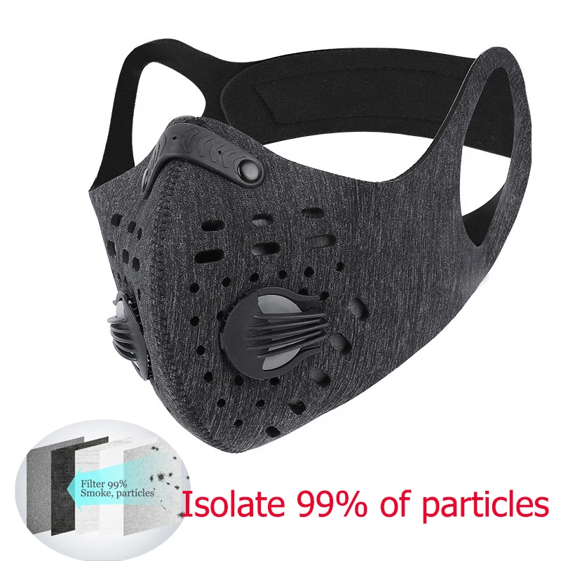 

KN95 Dust-proof Anti-fog Cycling Mask Activated Carbon Filter Protective Mask PM2.5 Bike Faces Mask Outdoor Anti-Pollution Masks